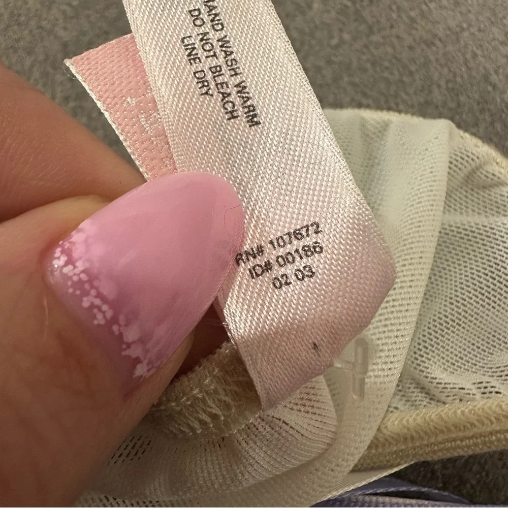 Victoria’s Secret Y2K Floral Lace Thong with Ribbon Ties